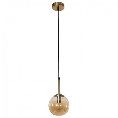 Подвесной светильник altalusse inl-5046p-01 antique brass & amber 1хе27 40w