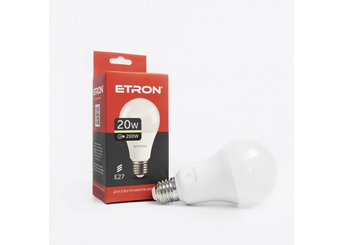 Лампа світлодіодна ETRON Light Power 1-ELP-001 A70 20W 3000K E27 модель