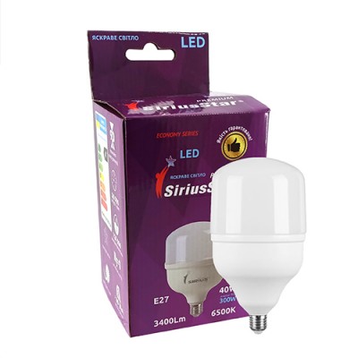 LED лампа Sirius 1-LS-3004 Т120-40W-6500K-E27